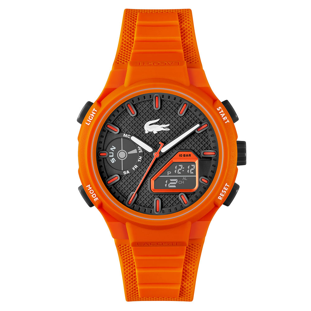 Relógio Lacoste LC33 Masculino Borracha Laranja 2011369