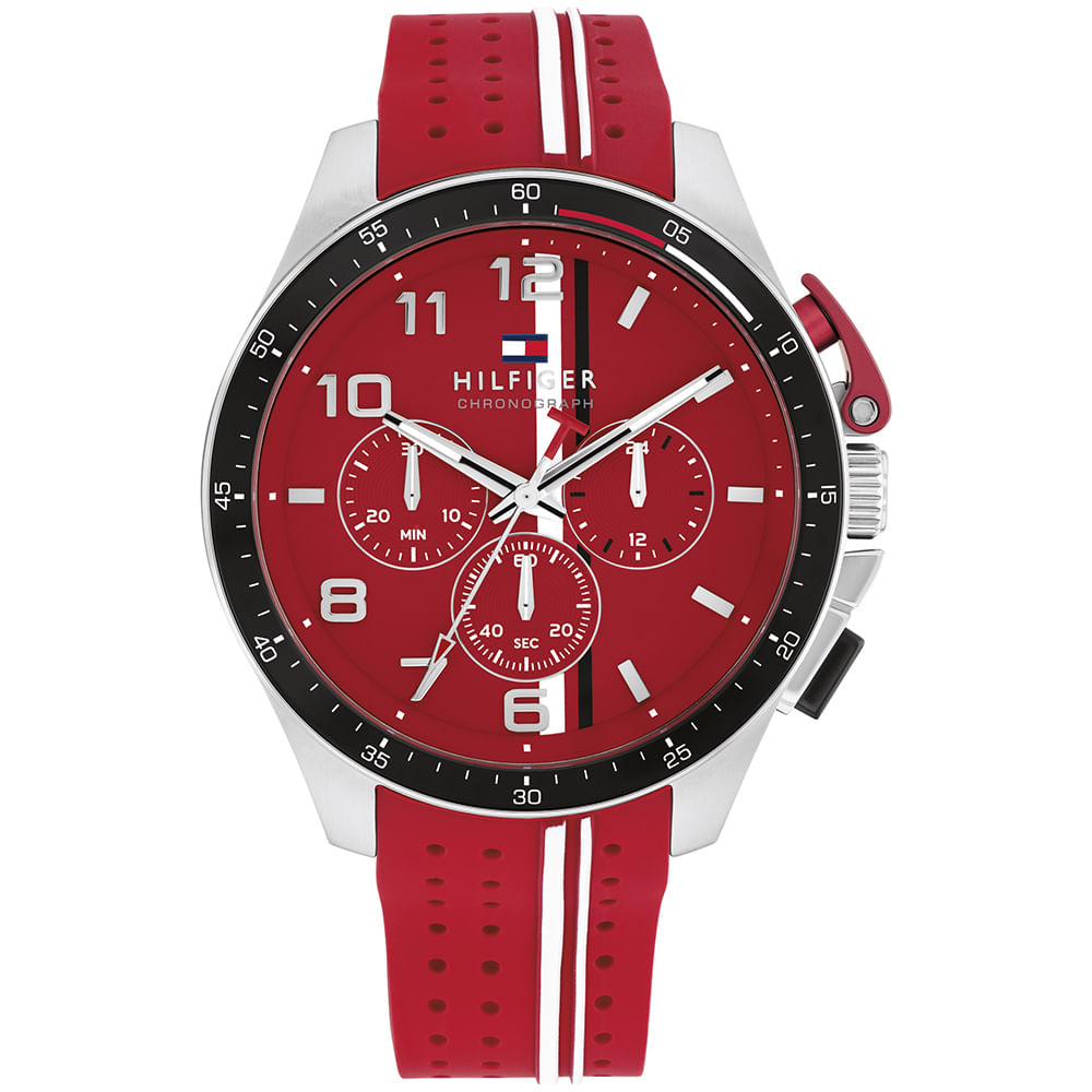 Relógio Tommy Hilfiger Masculino Borracha Vermelho 1792170