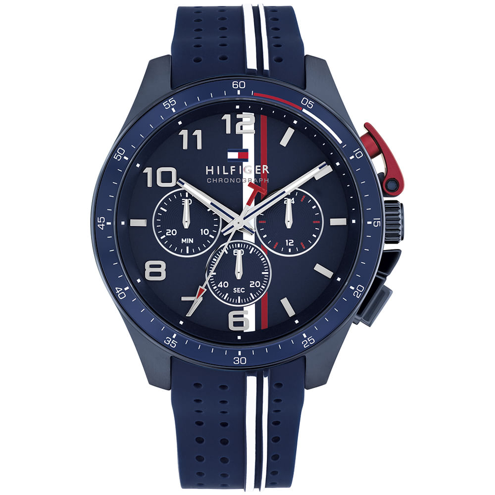 Relógio Tommy Hilfiger Masculino Borracha Azul 1792169