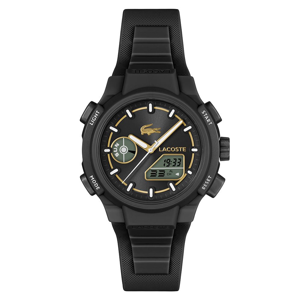 Relógio Lacoste LC33 Feminino Borracha Preto 2001434