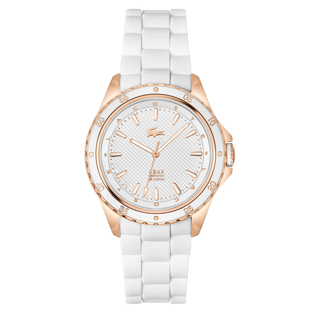Relógio Lacoste Feminino Borracha Branco 2001428
