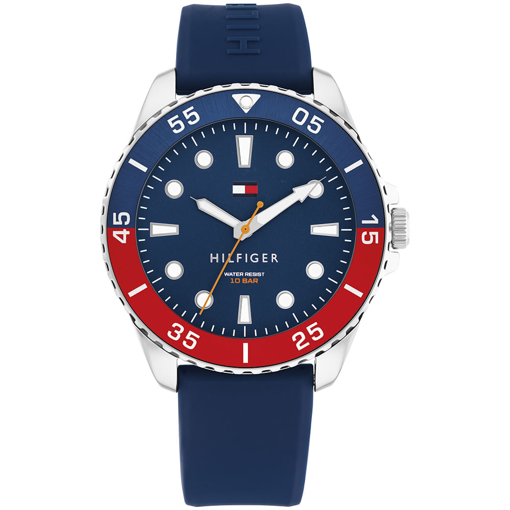 Relógio Tommy Hilfiger Masculino Borracha Azul 1792200