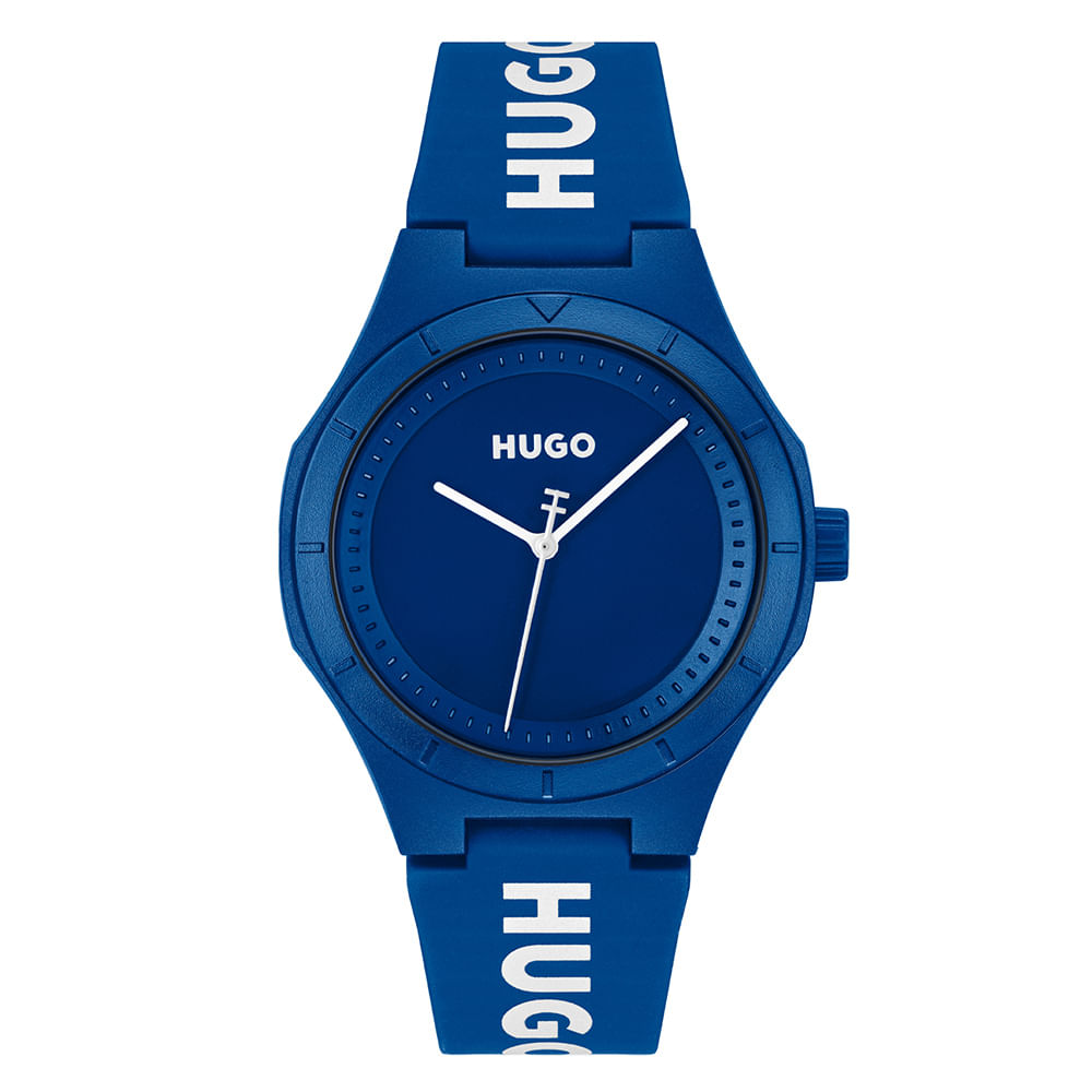 Relógio Hugo Masculino Borracha Azul 1530414