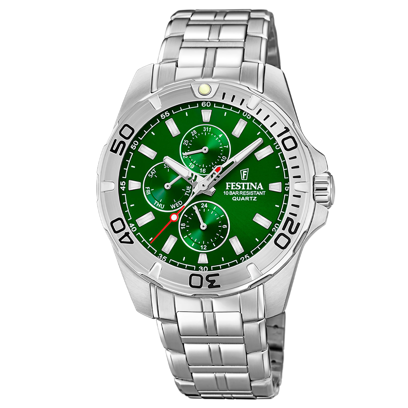 Relógio Festina Masculino Aço Prateado