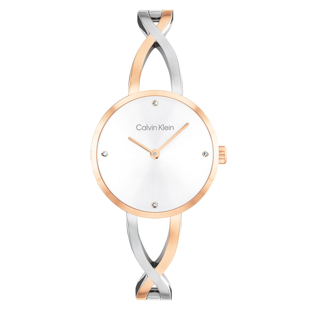 Relógio Calvin Klein Feminino Aço Dois Tons 25100060