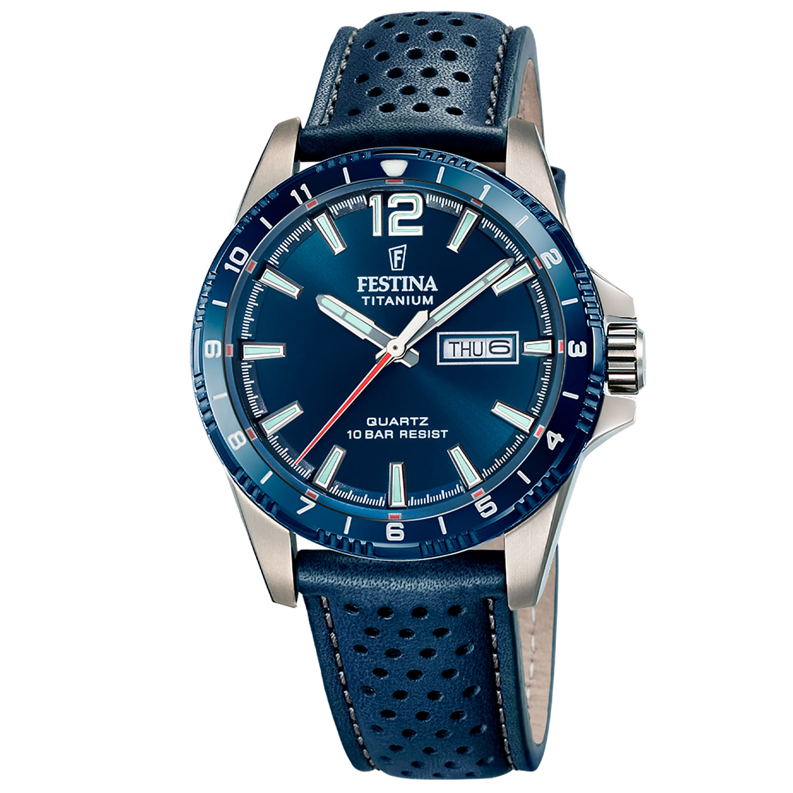 Relógio Festina Masculino Couro Azul