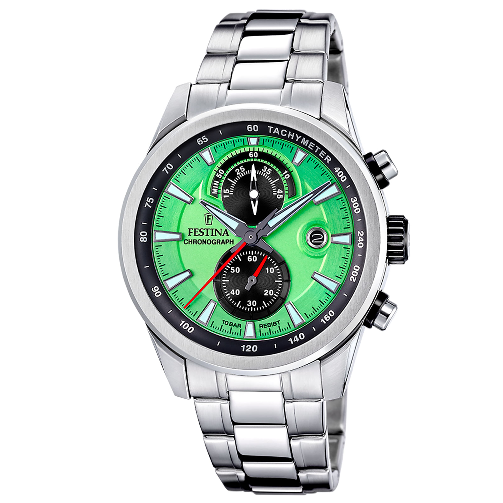 Relógio Festina Masculino Aço Prateado