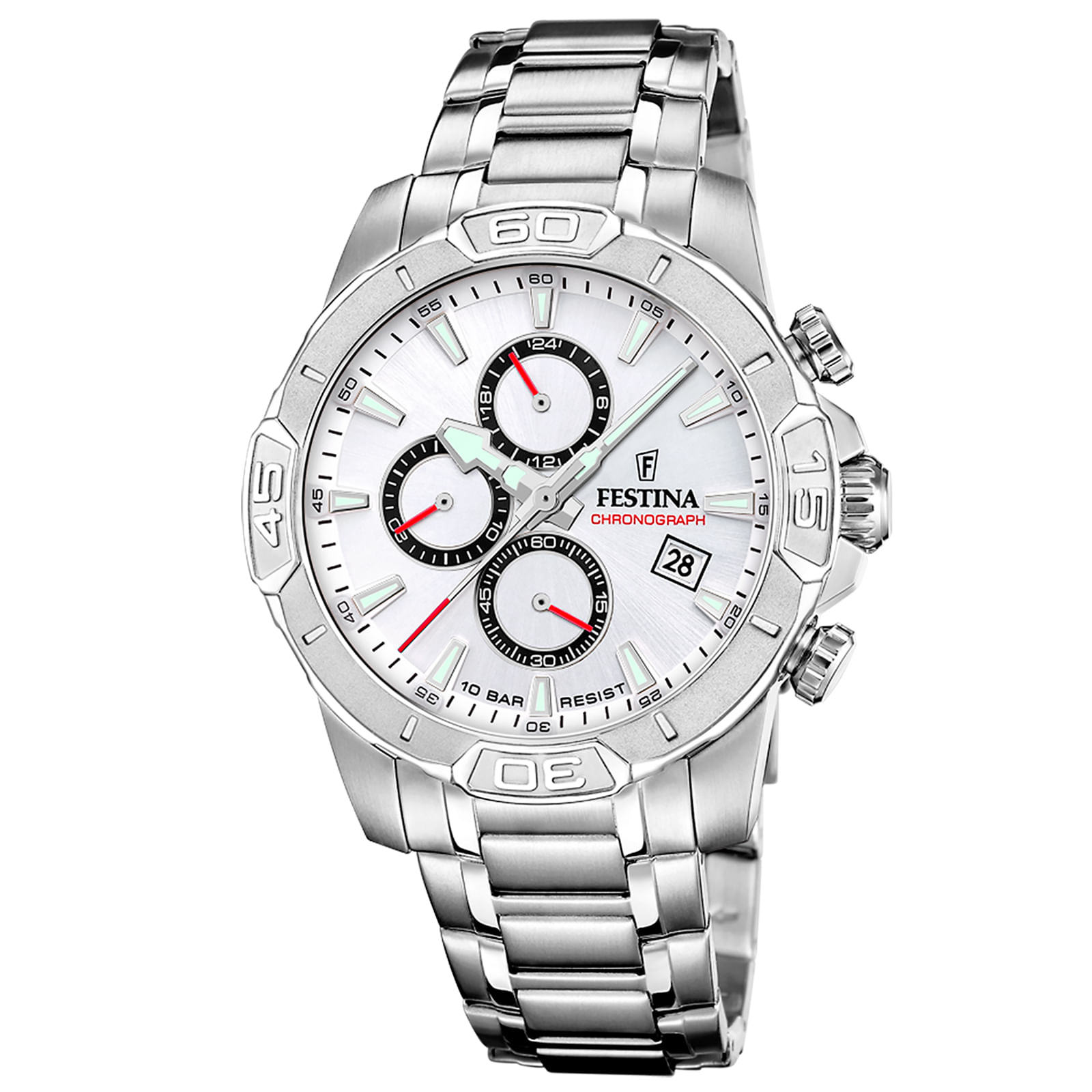 Relógio Festina Masculino Aço Prateado