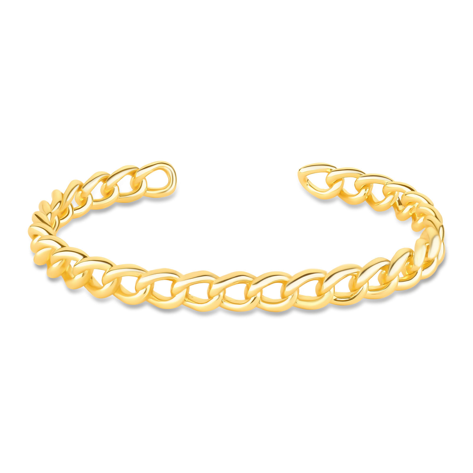 Bracelete Life em Prata 925 com Banho de Ouro Amarelo 18k