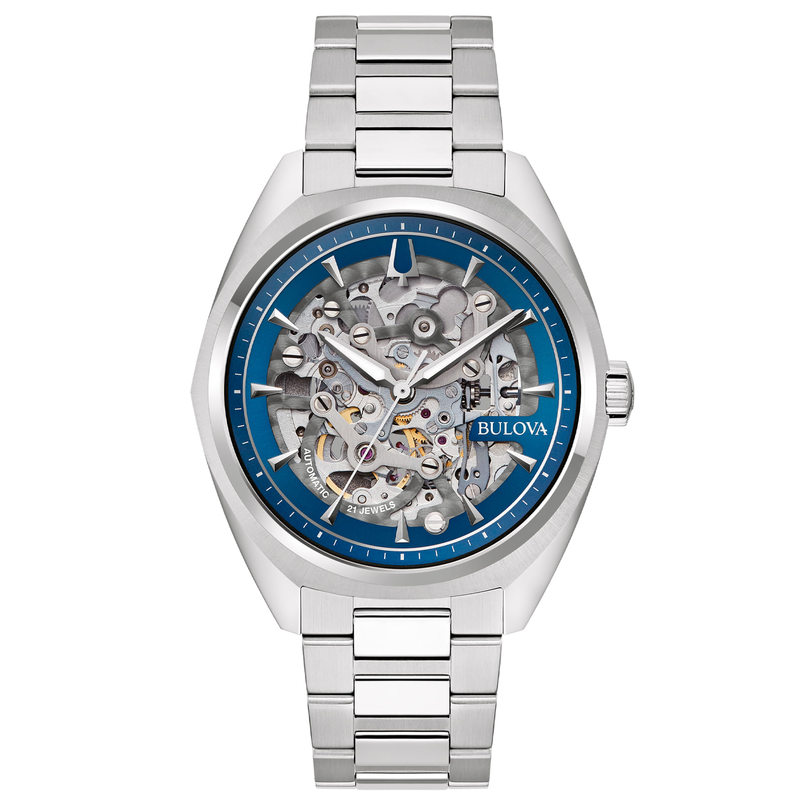 Relógio Bulova Surveyor Masculino Aço Prata 96a292