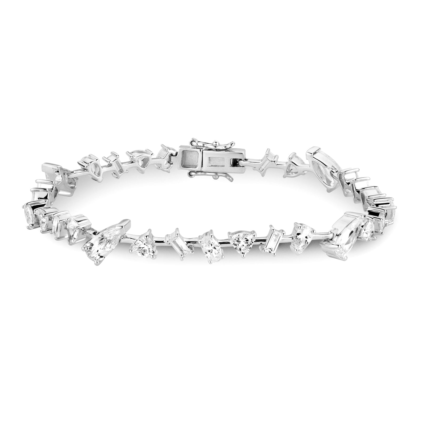 Pulseira Life Aspen em Prata 925 com Pedras Incolores