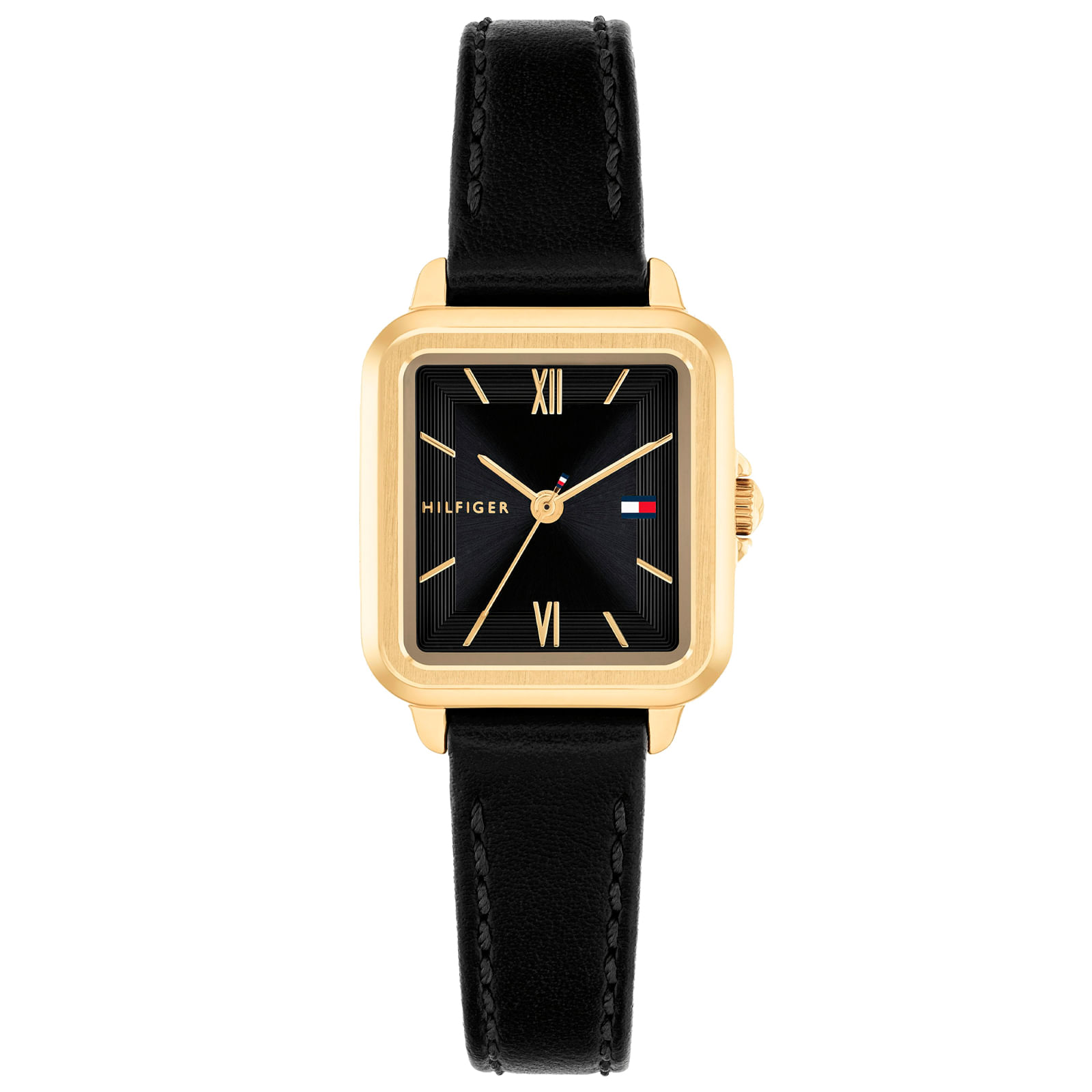 Relógio Tommy Hilfiger Mia Feminino em Couro Preto 1782835