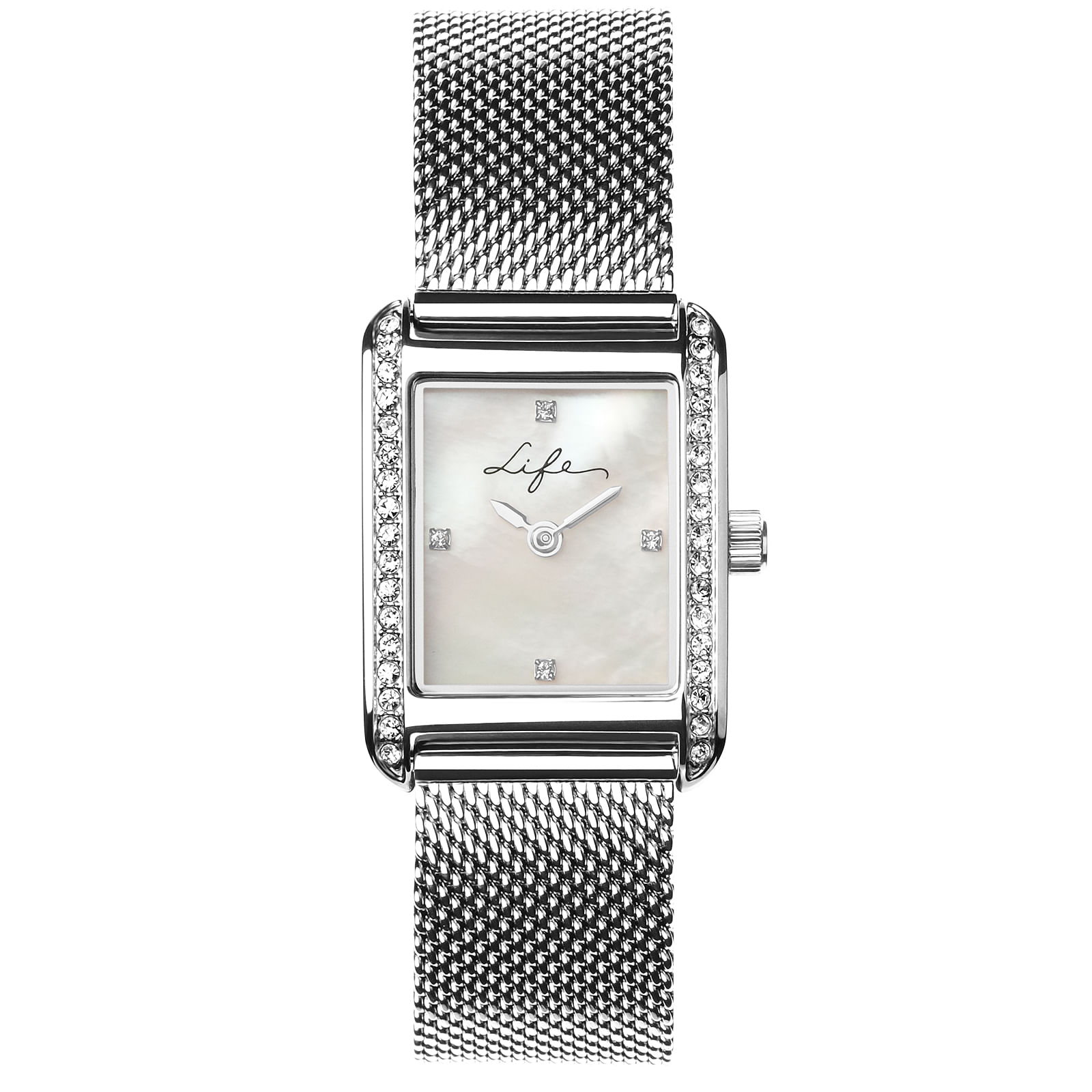 Relógio Life Feminino Aço Prateadon