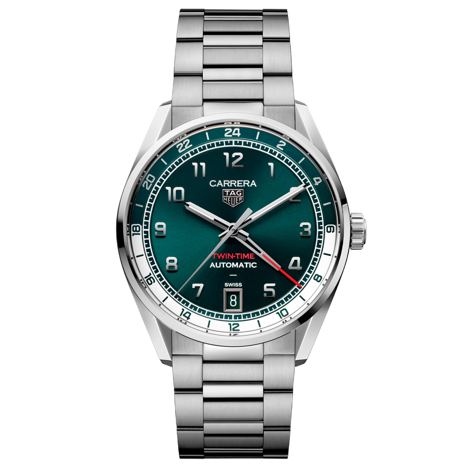 Relógio Tag Heuer Carrera Automatico Masculino Aço Prateado WDA2114.BA0043