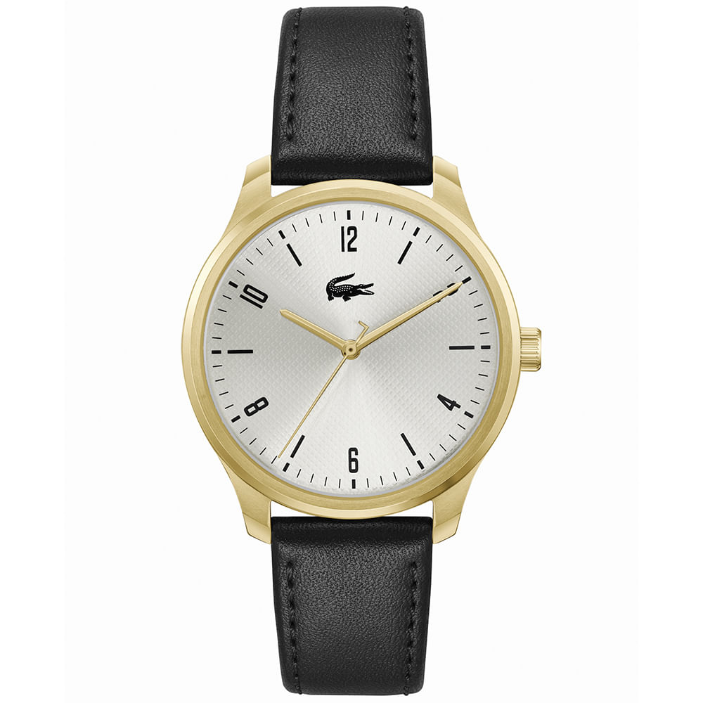 Relógio Lacoste Lisbon Masculino em Couro Preto 2011324