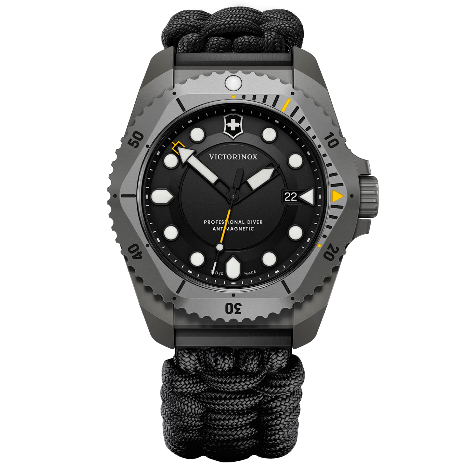 Relógio Victorinox Dive Pro Masculino Paracord Preto 241993.1