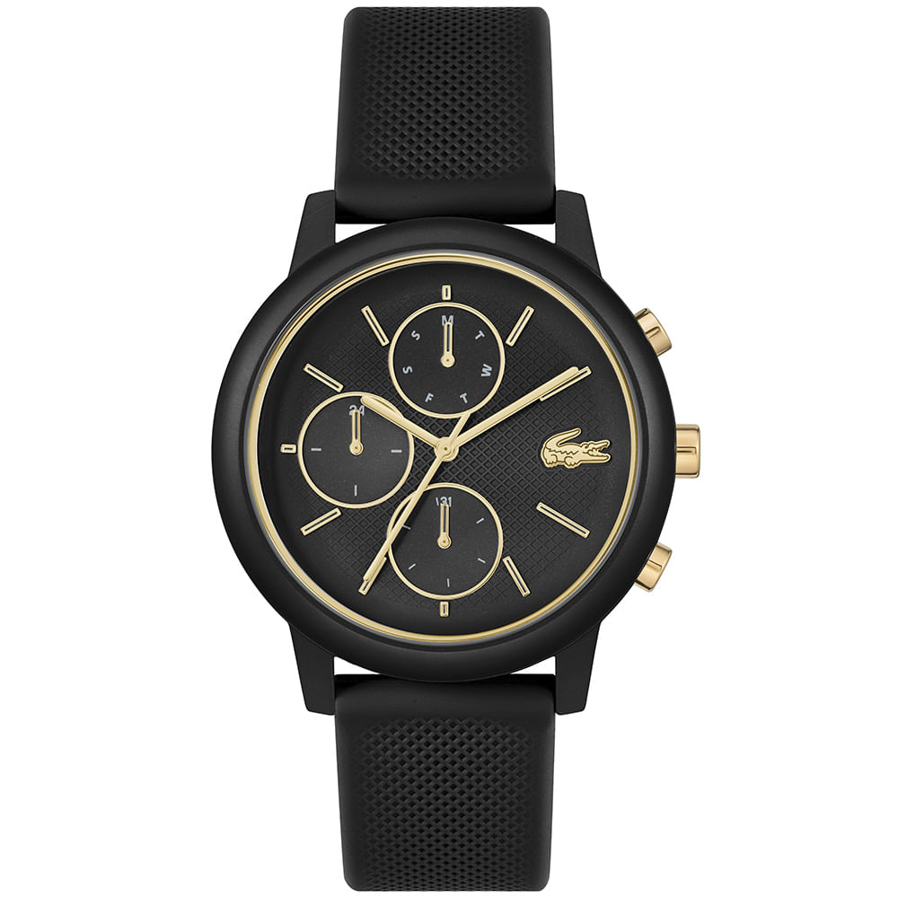 Relógio Lacoste 12.12 Move Masculino em Borracha Preto 2011469