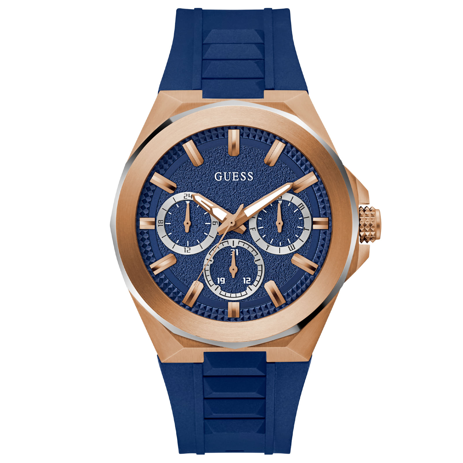 Relógio Guess Mens Sport Masculino Silicone Azul GW0799G2