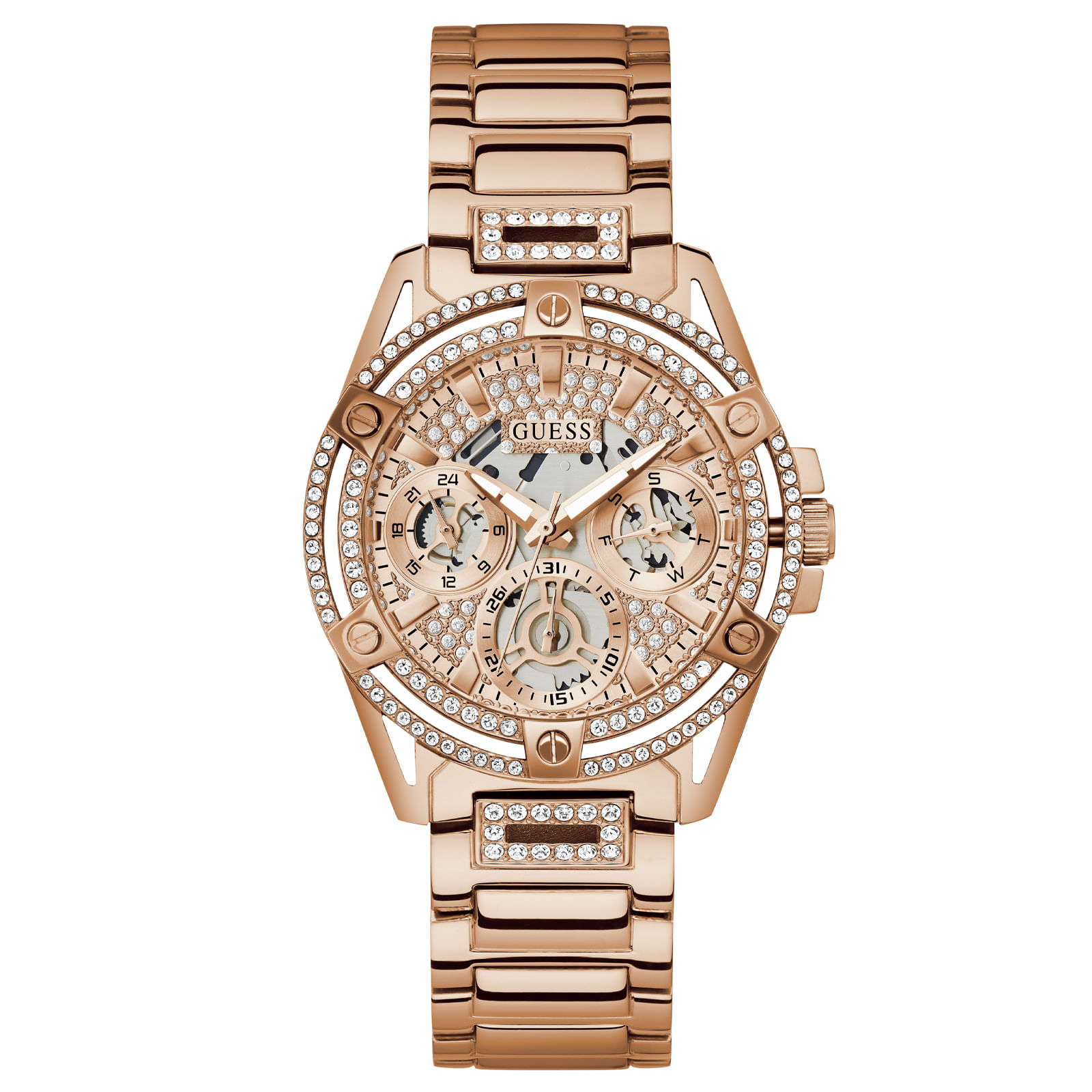 Relógio Guess Ladies Sport Feminino Aço Rosé GW0464L3
