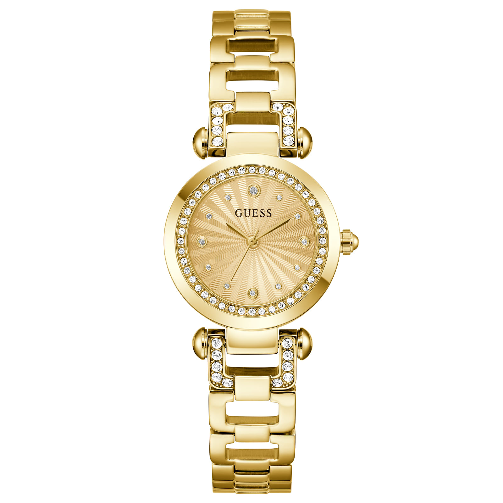 Relógio Guess Ladies Jewelry Feminino Aço Dourado GW0869L4