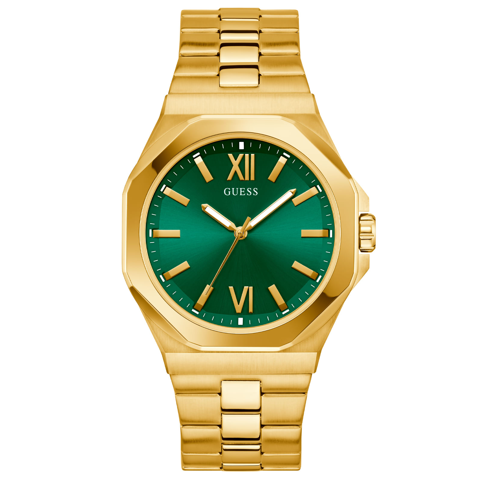 Relógio Guess Mens Dress Masculino Aço Dourado GW0849G2