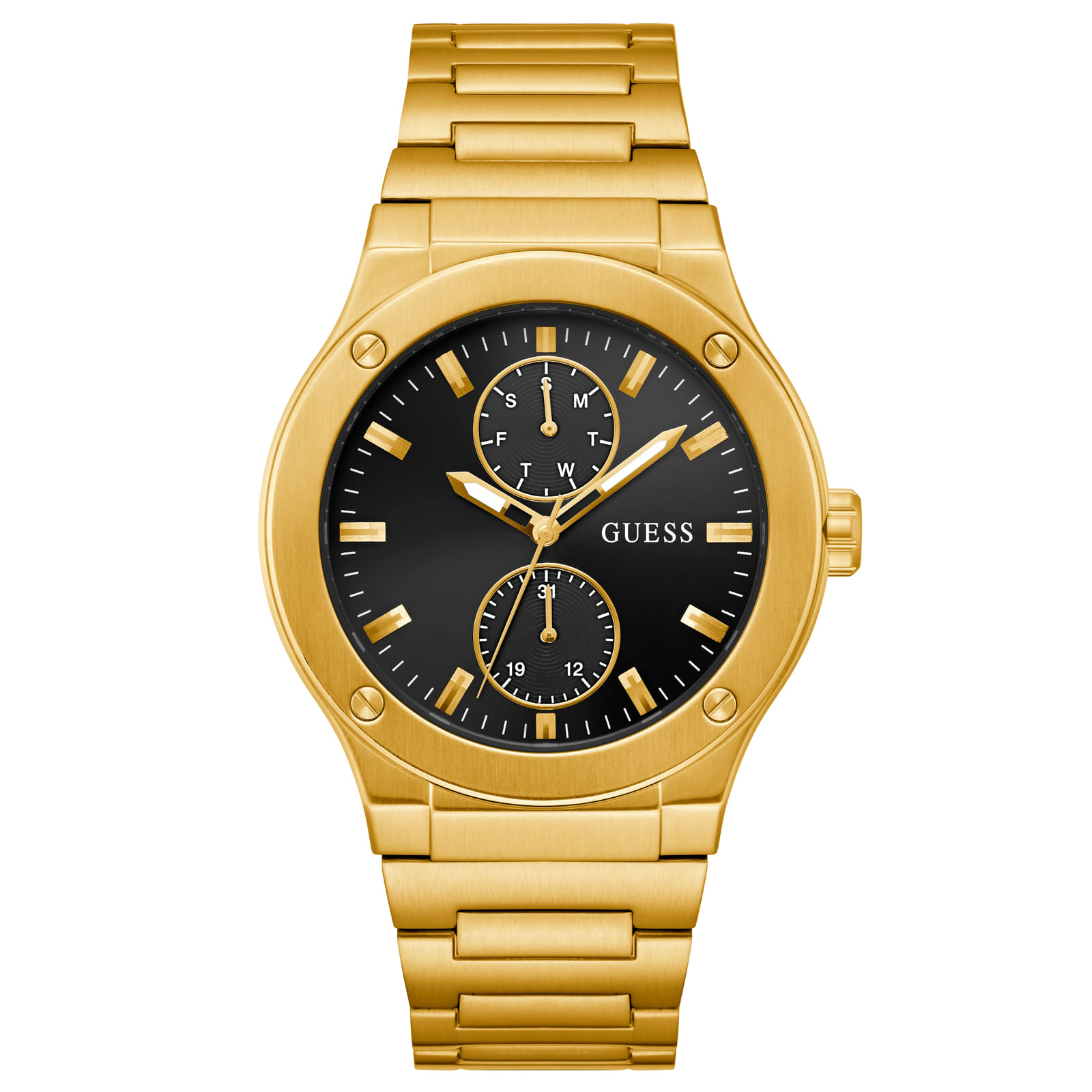Relógio Guess Mens Dress Masculino Aço Dourado GW0795G4