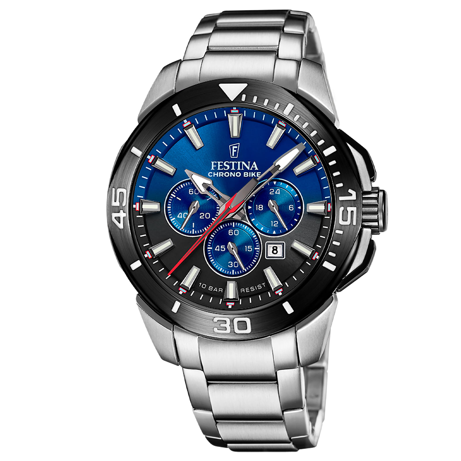Relógio Festina Masculino Aço Prateado