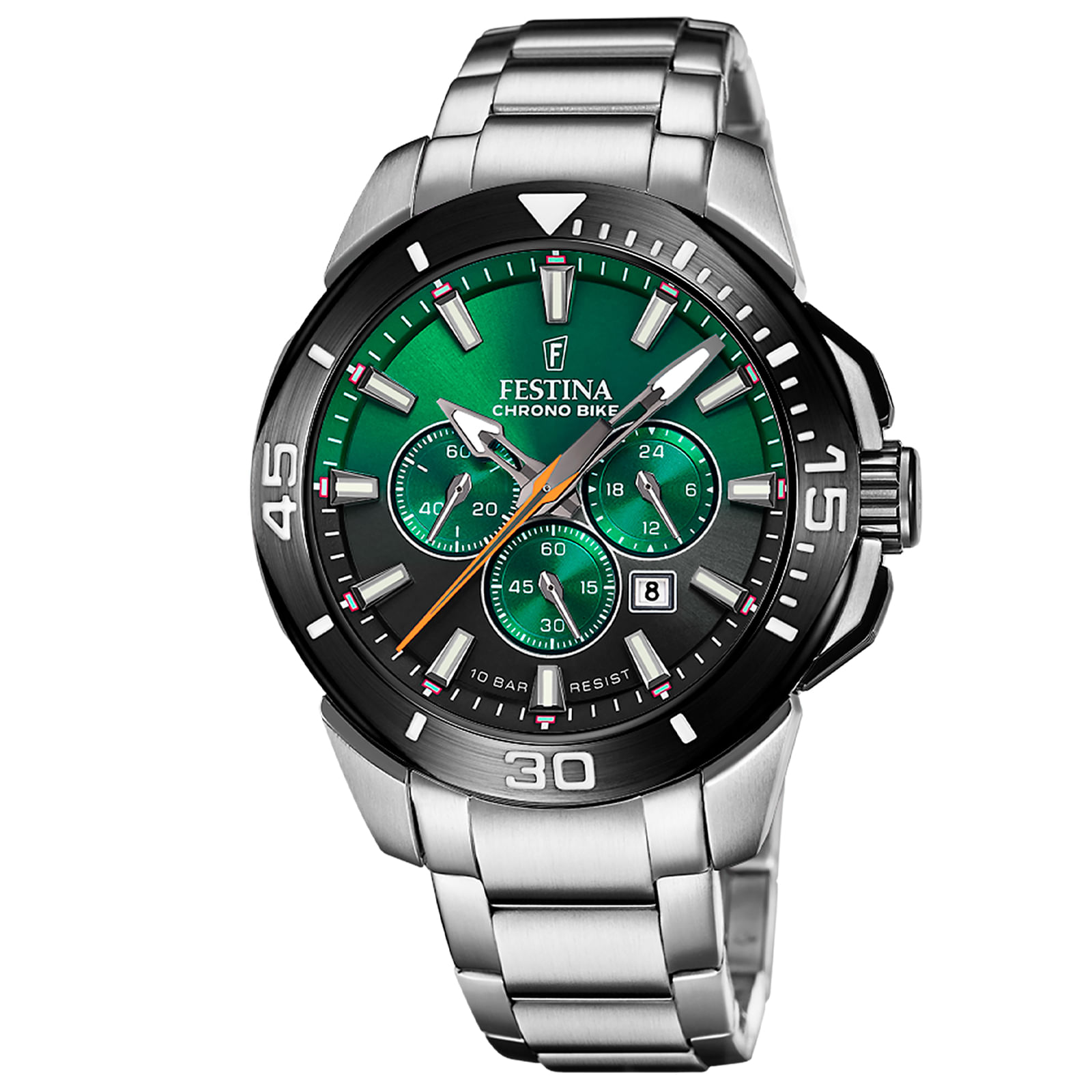 Relógio Festina Masculino Aço Prateado