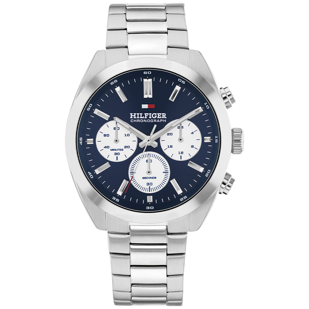 Relógio Tommy Hilfiger Hudson Masculino Aço Prateado 1710722