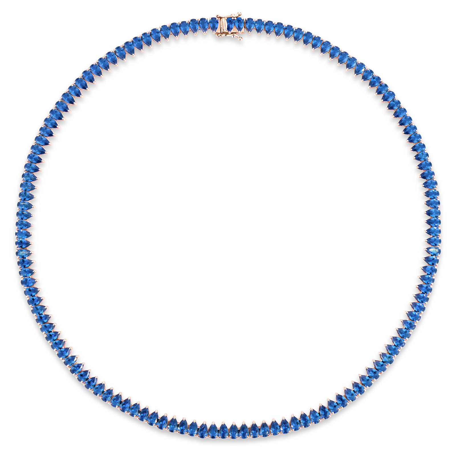 Colar Life Lagoon em Liga Rosé com Banho de Ouro Rose 18k, 47cm