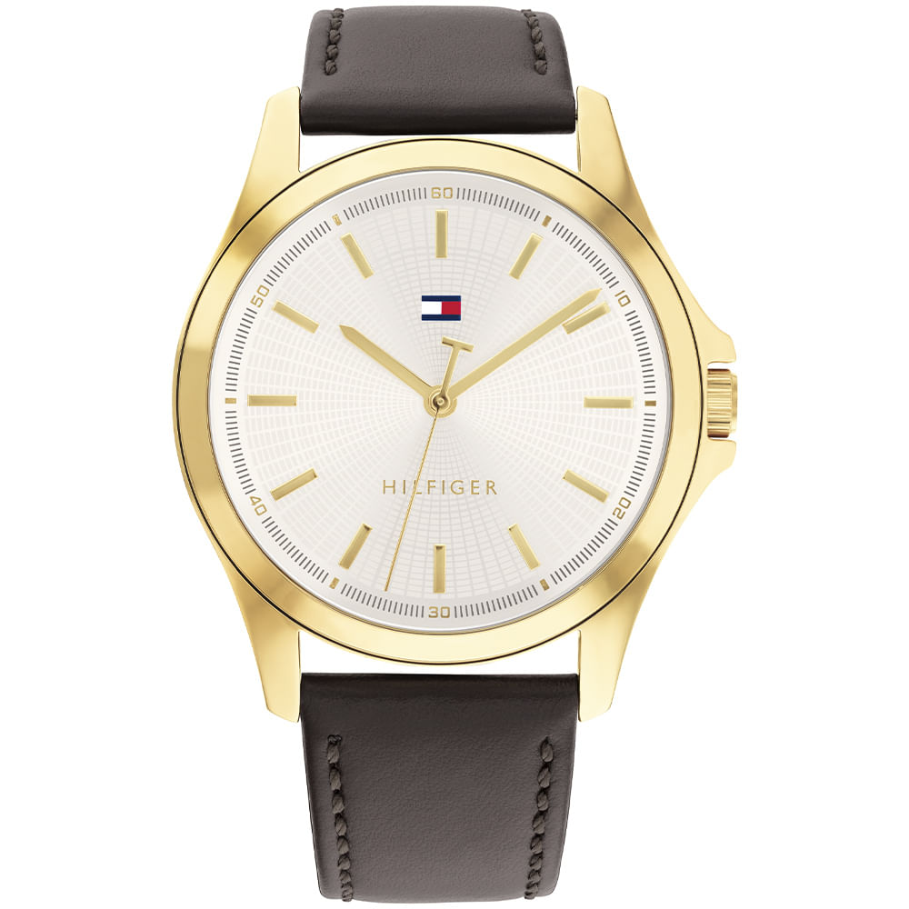 Relógio Tommy Hilfiger Bruce Masculino em Couro Marrom 1792204