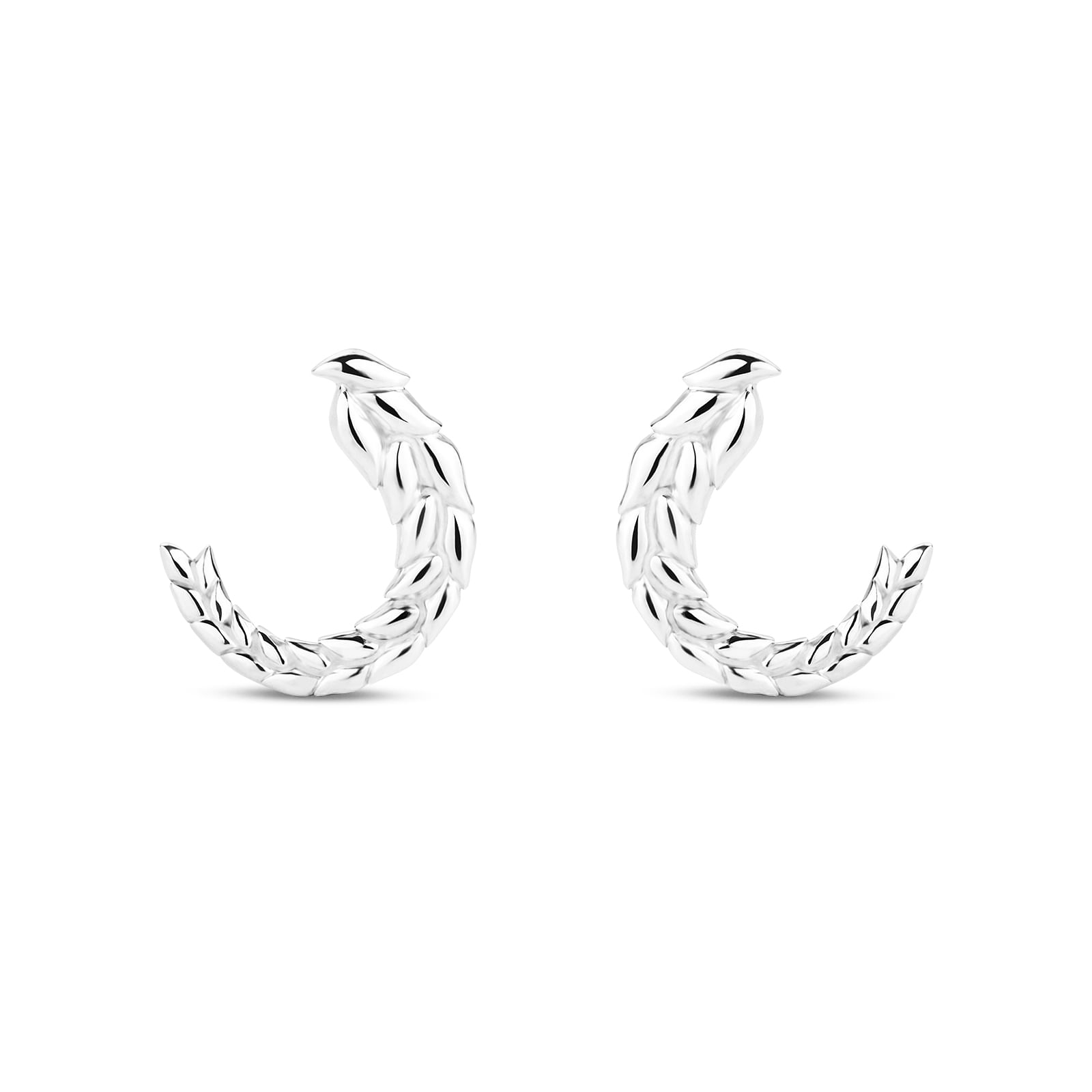 Brinco Life Folhas em Prata 925