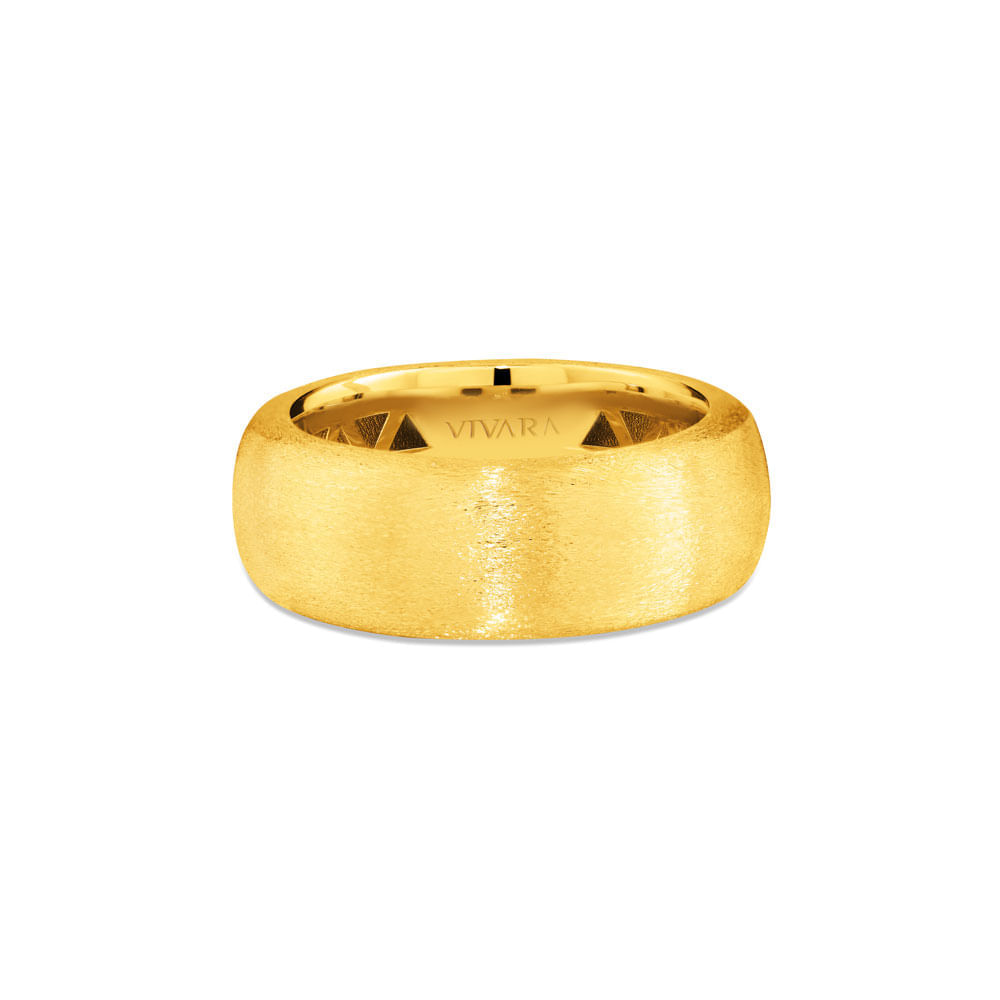 Anel Allure Escovado em Ouro Amarelo 18k