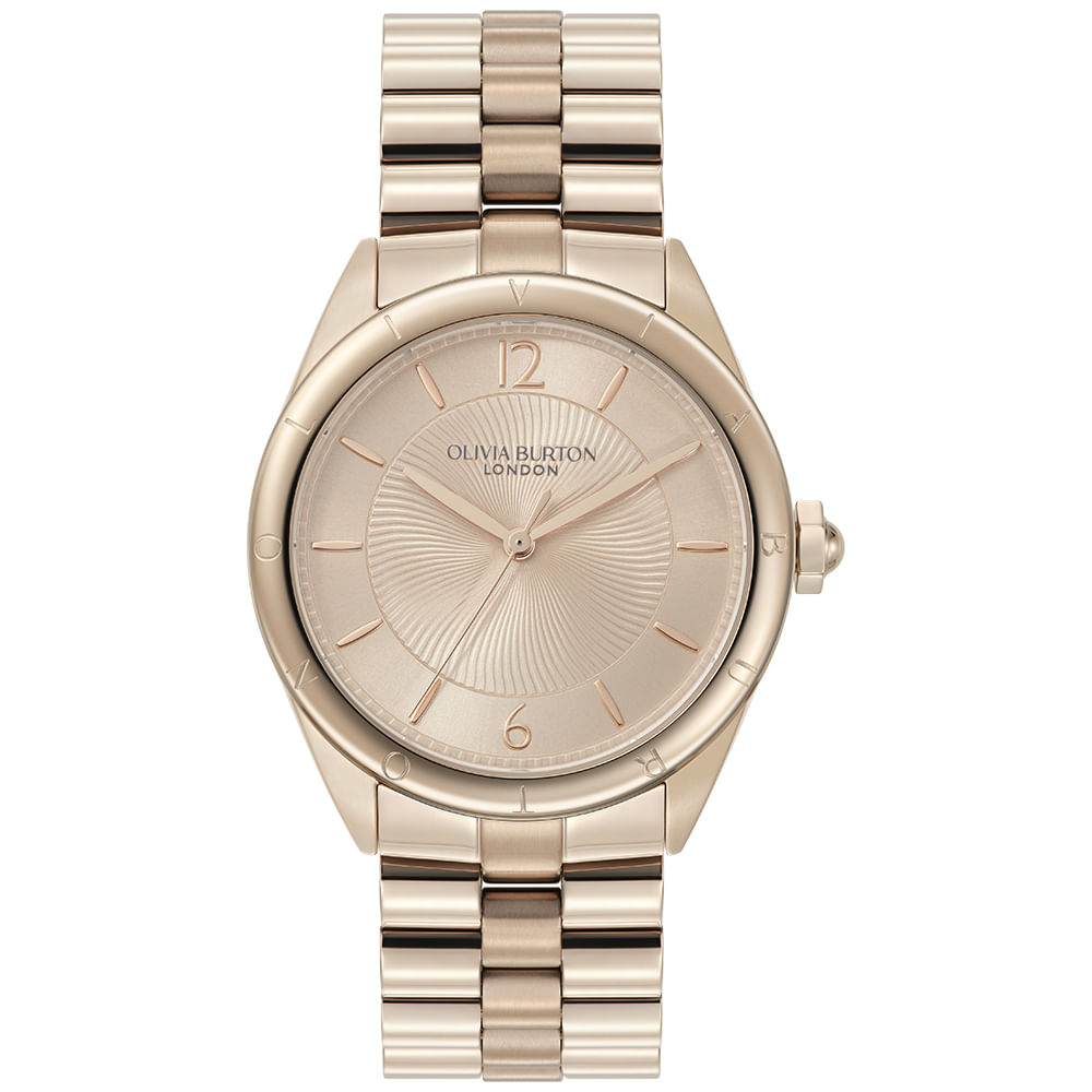 Relógio Olivia Burton Swirled Feminino em Aço Rosé 24000310