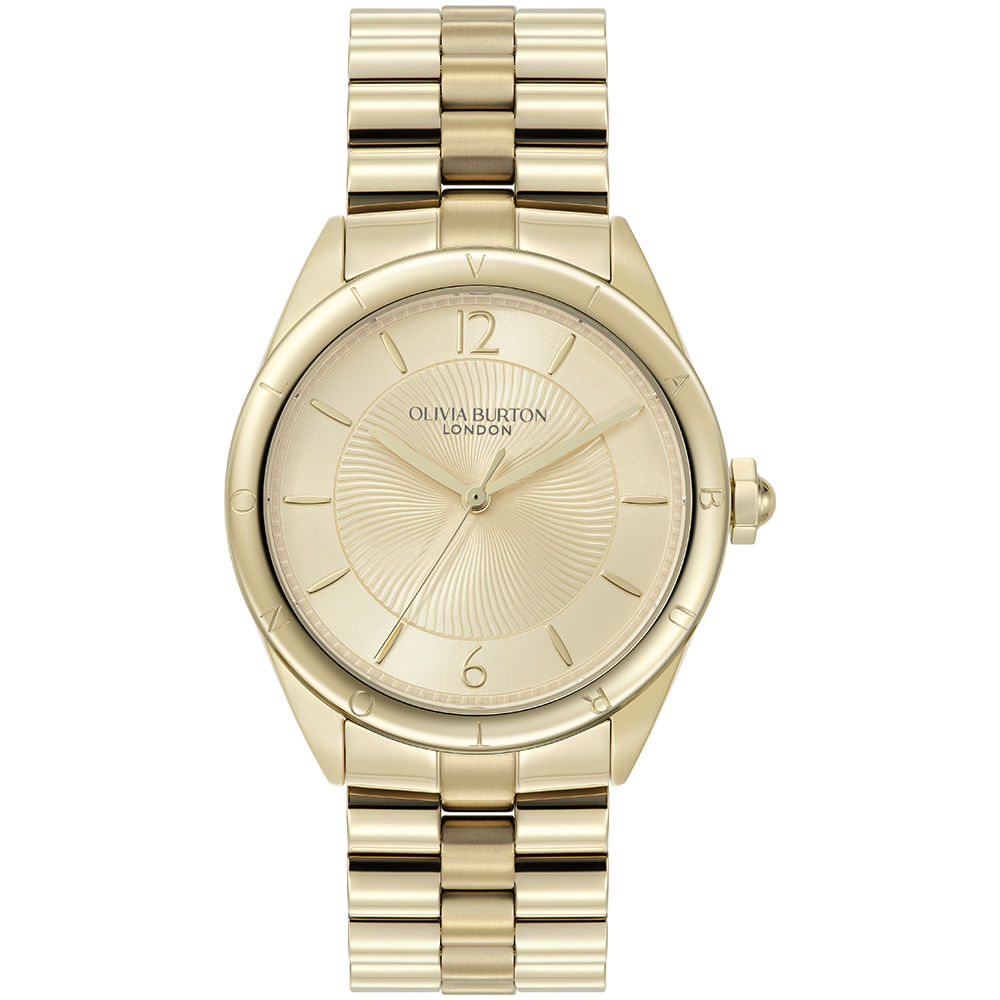Relógio Olivia Burton Swirled Feminino em Aço Dourado 24000309