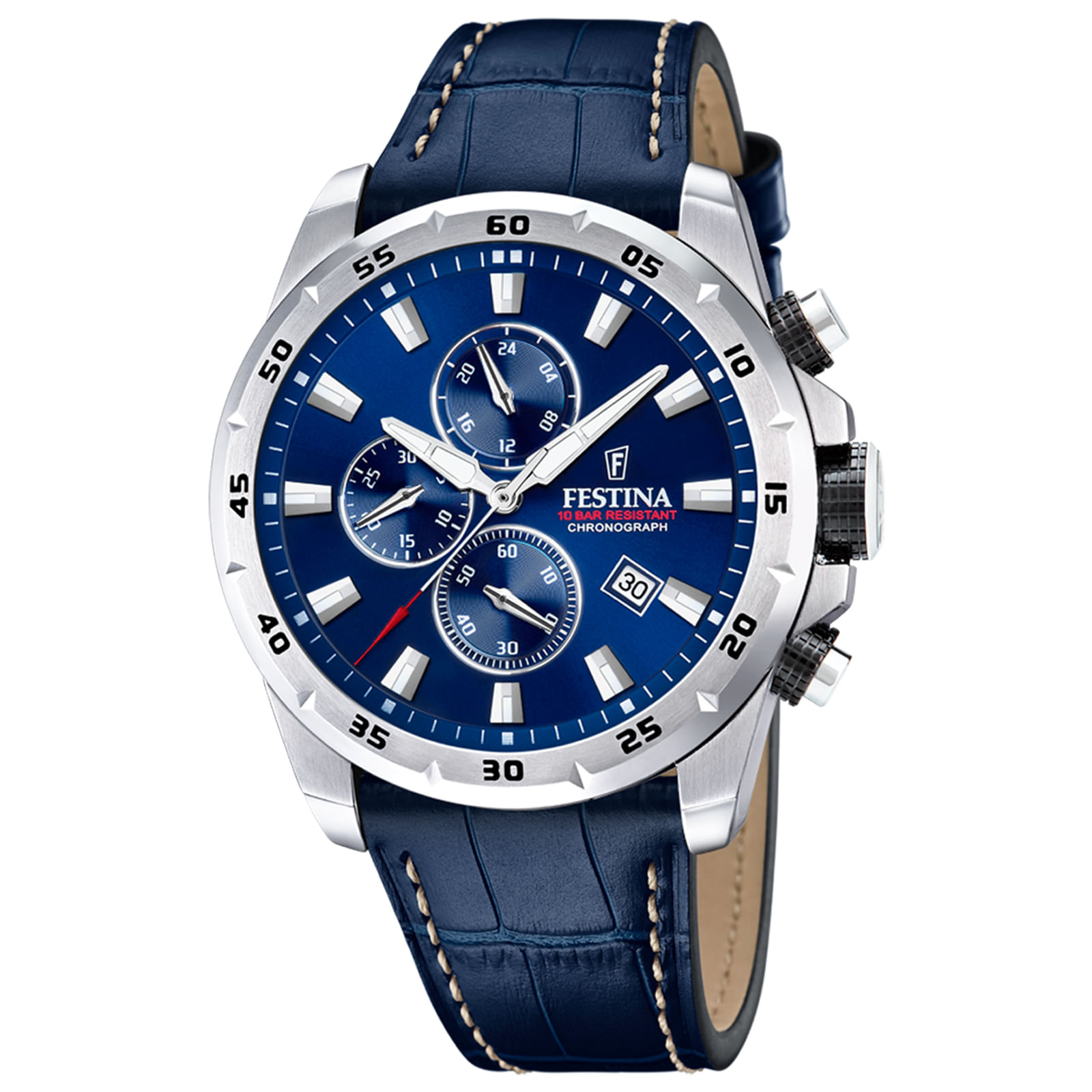 Relógio Festina Masculino Couro Azul