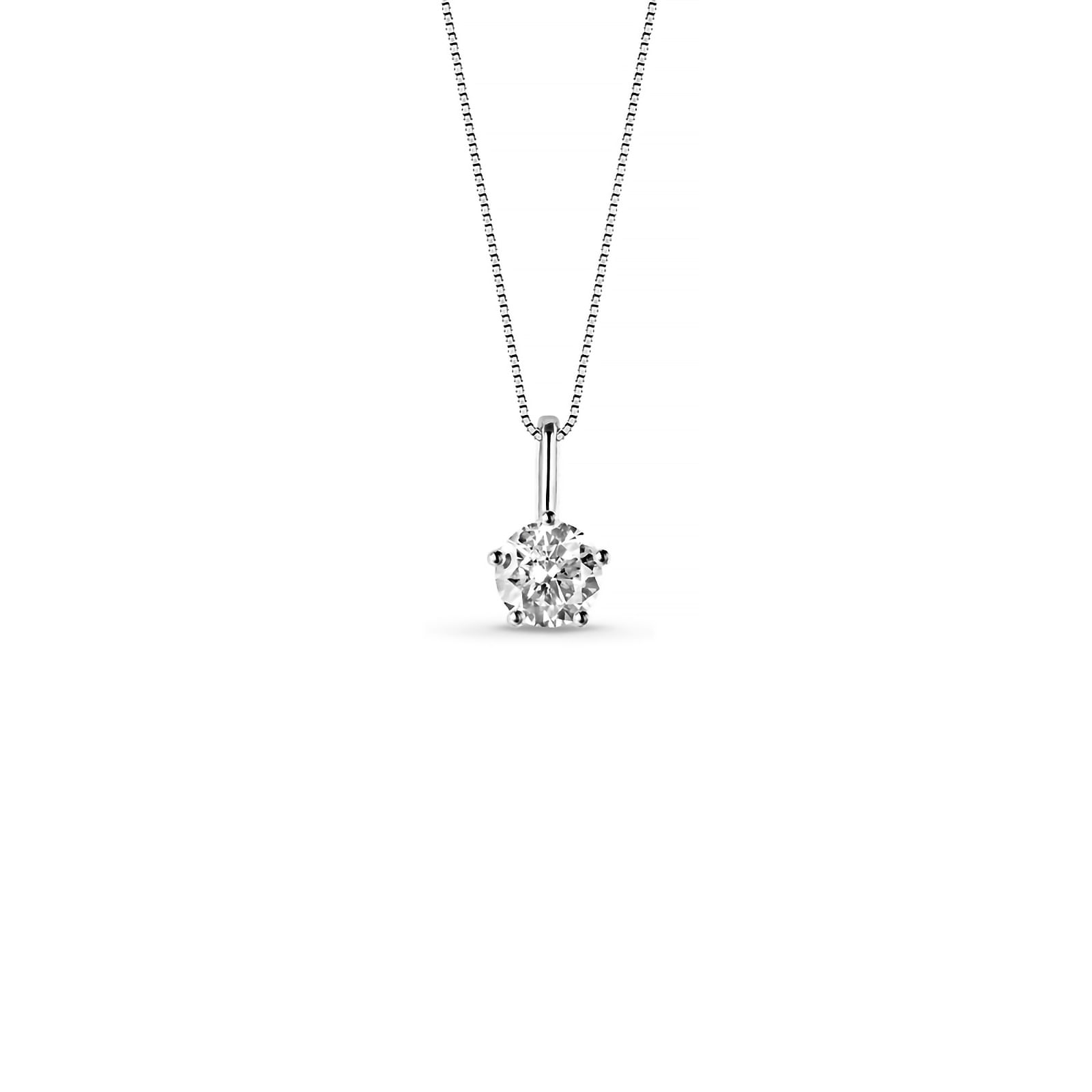 Pingente Cielo em Ouro Branco 18k com Diamante de Laboratório 0,5 ct