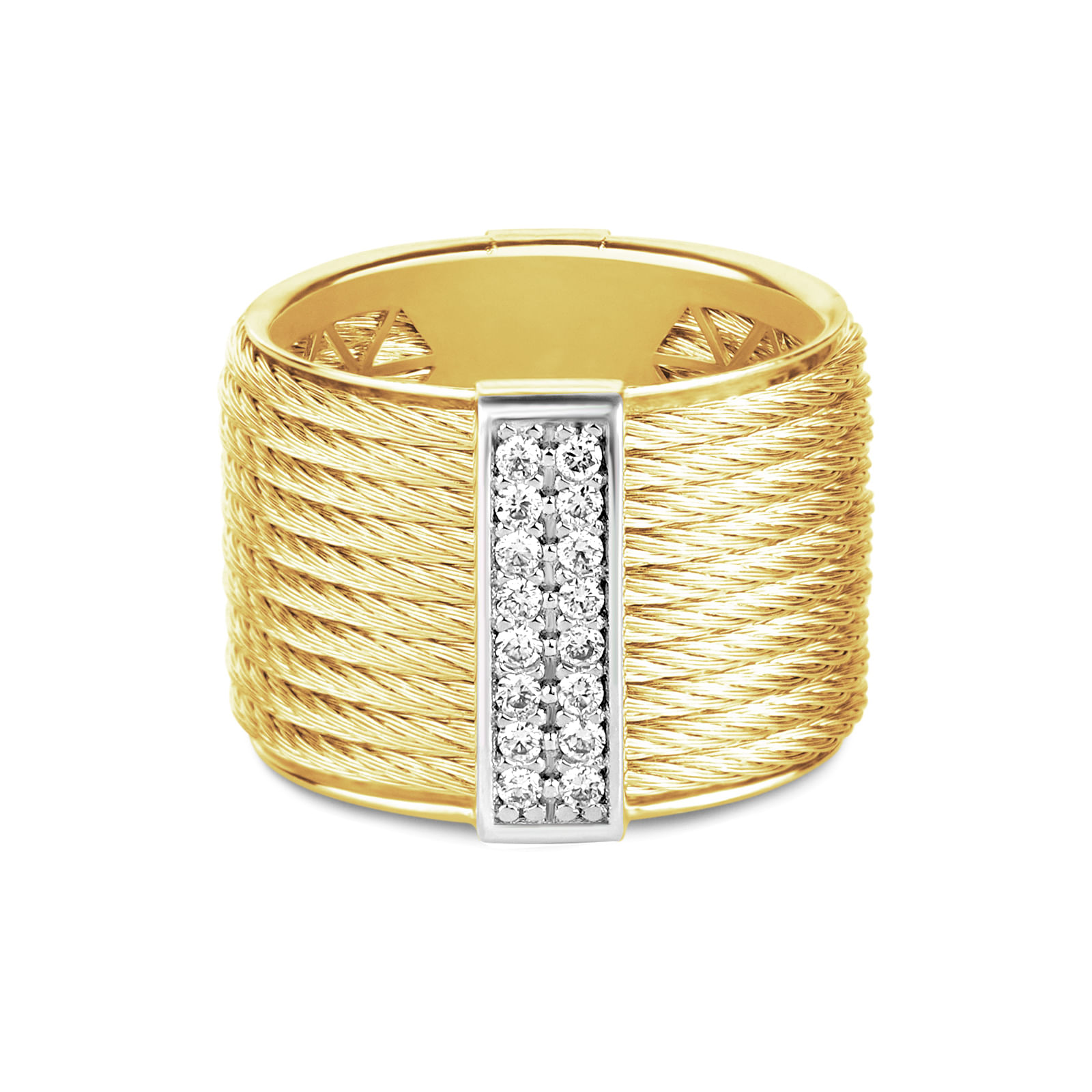 Anel Royale em Ouro Amarelo 18k com Diamantes 0,16ct