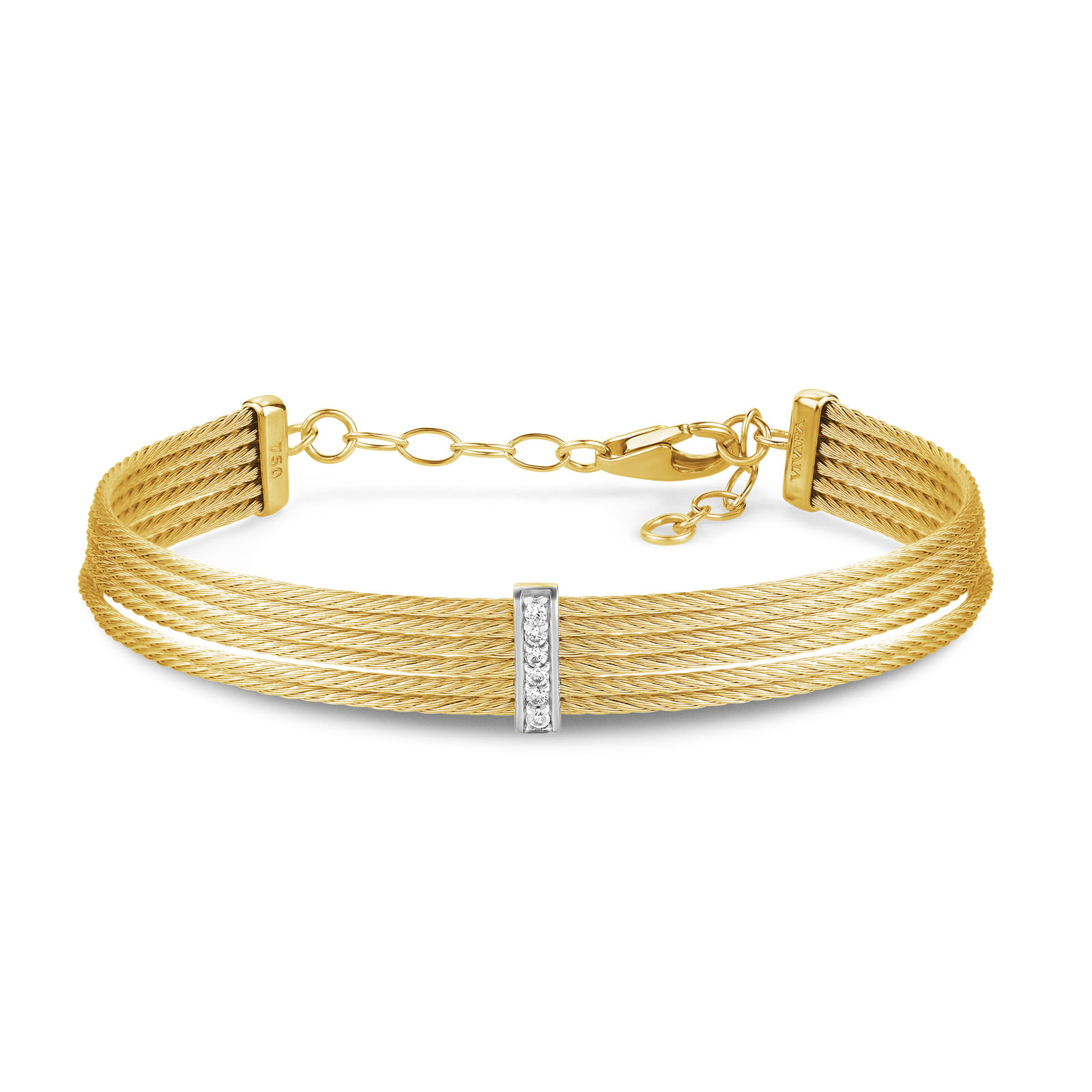 Pulseira Royale em Ouro Amarelo 18k com Diamante 0,06ct