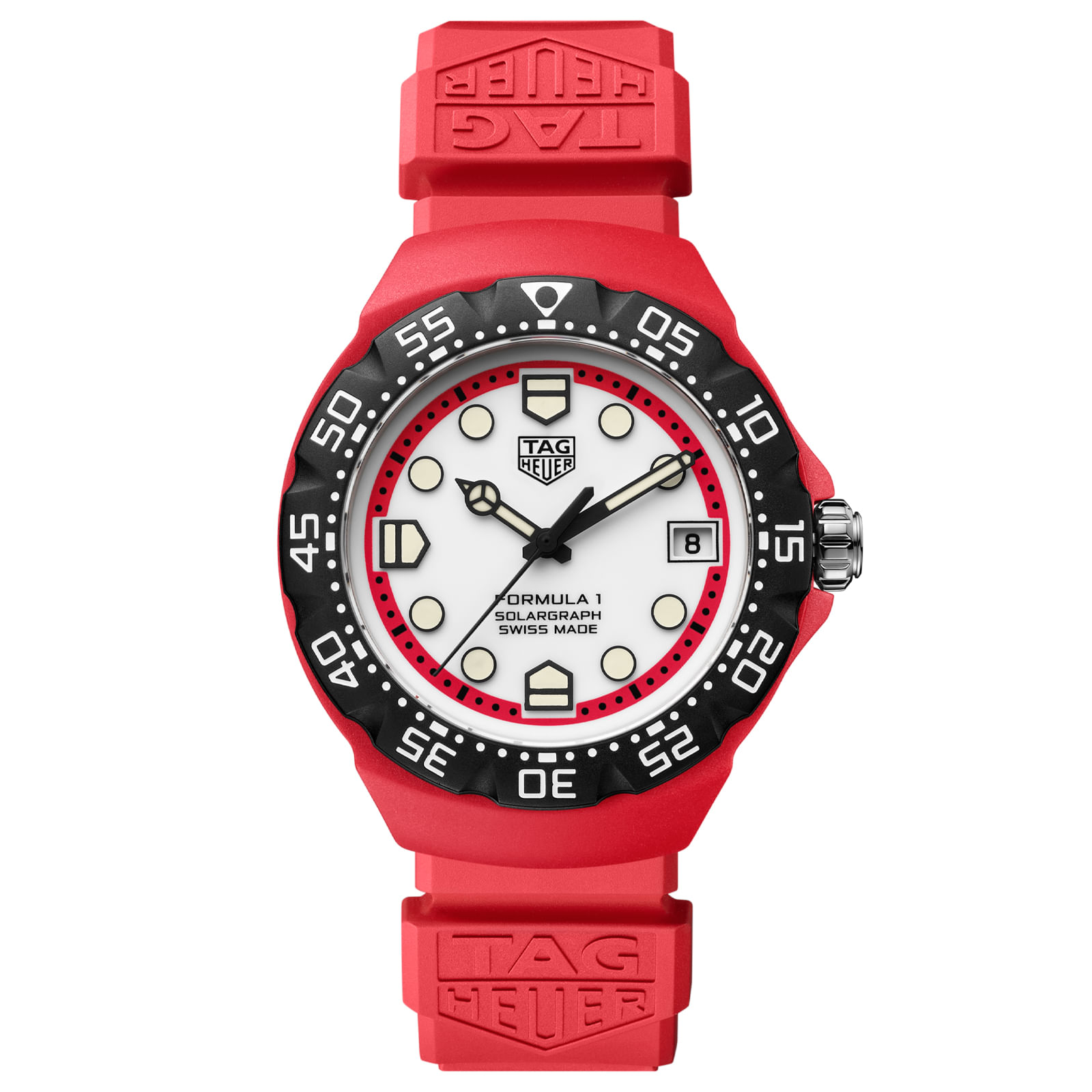 Relógio Tag Heuer Formula 1 Masculino Borracha Vermelha WBY1161.FT8086