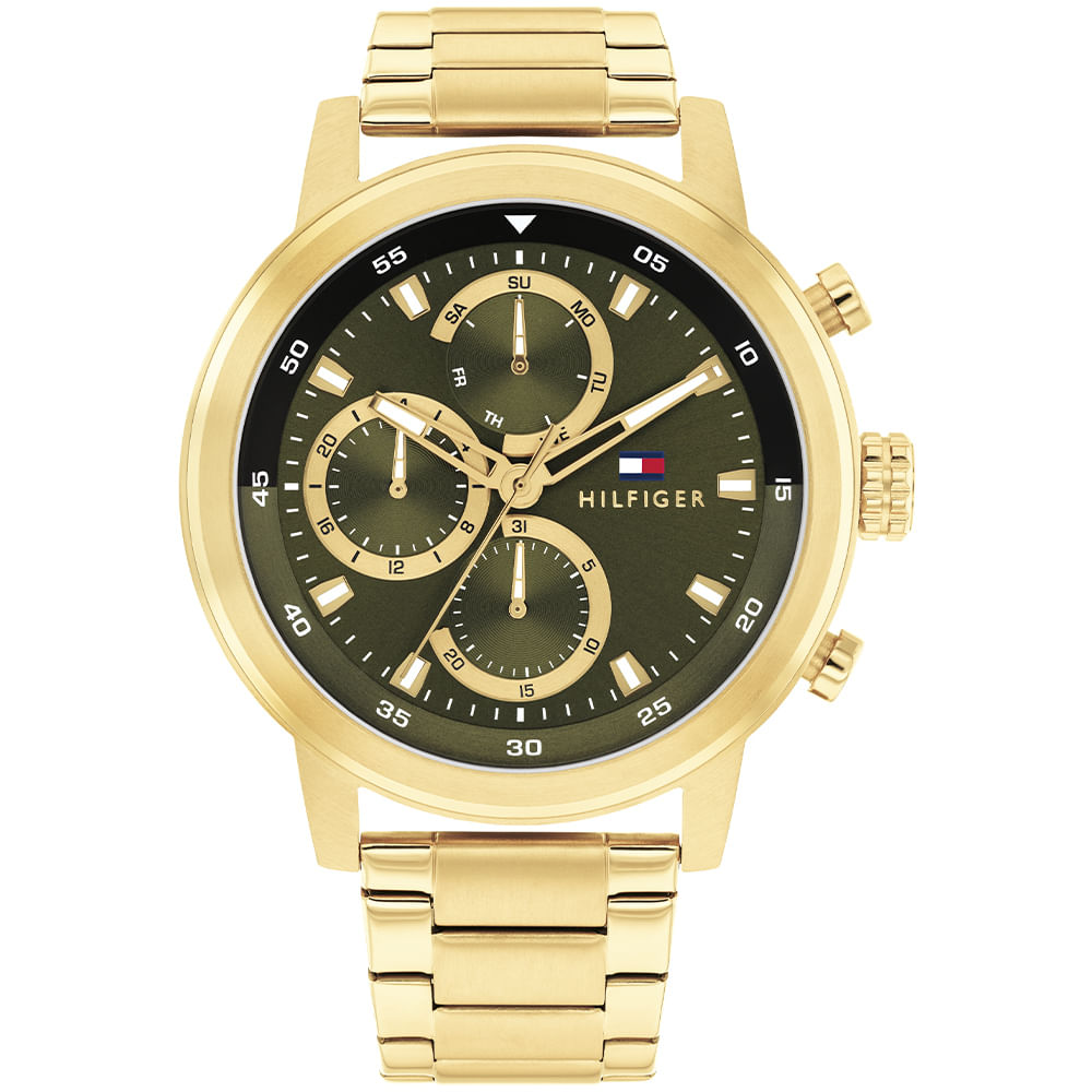 Relógio Tommy Hilfiger Rocky Masculino em Aço Dourado 1792216