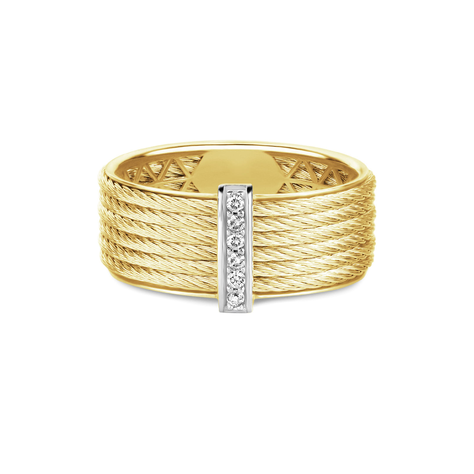 Anel Royale em Ouro Amarelo 18k com Diamantes 0,06ct