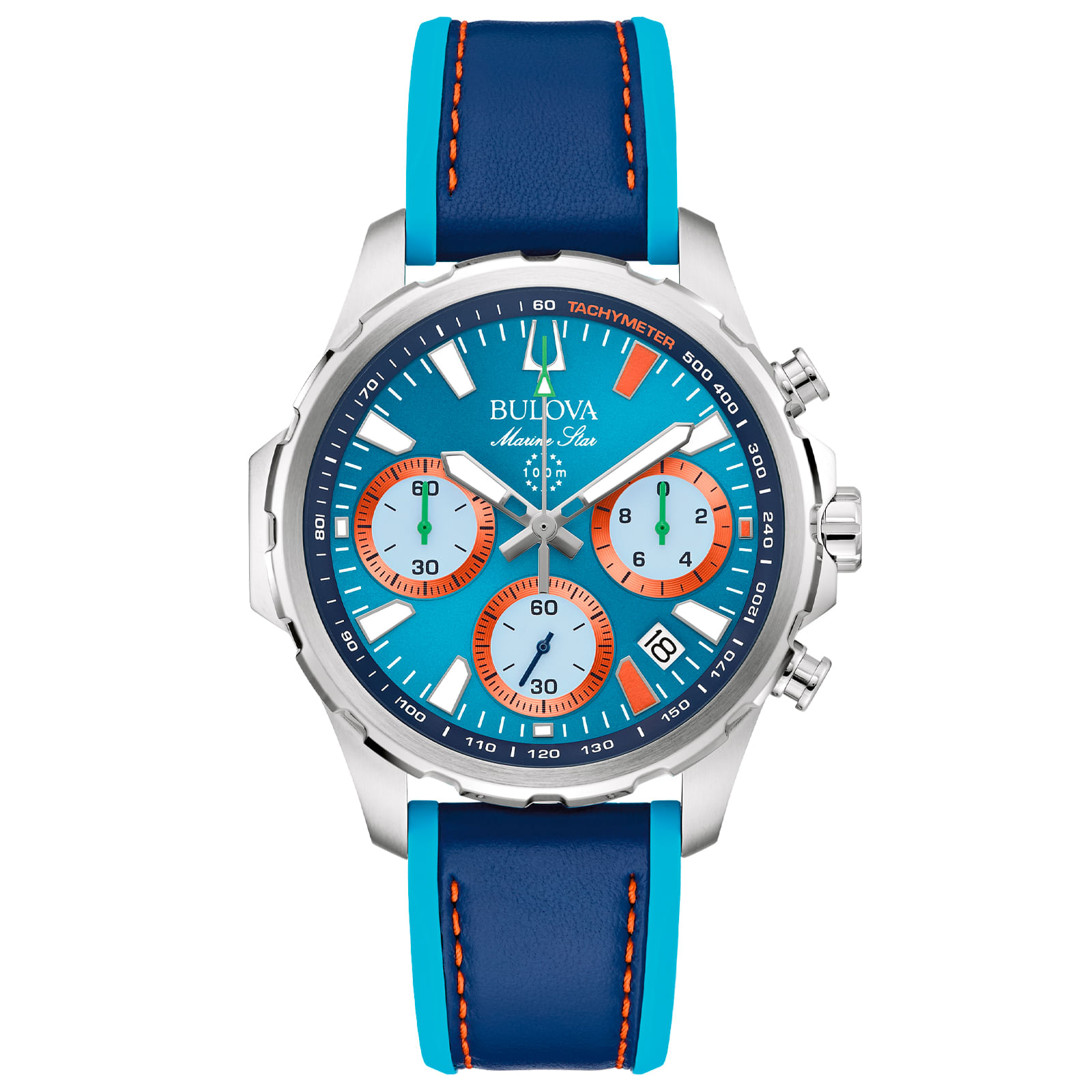 Relógio Bulova Series B Masculino Silicone Azul 96B460N