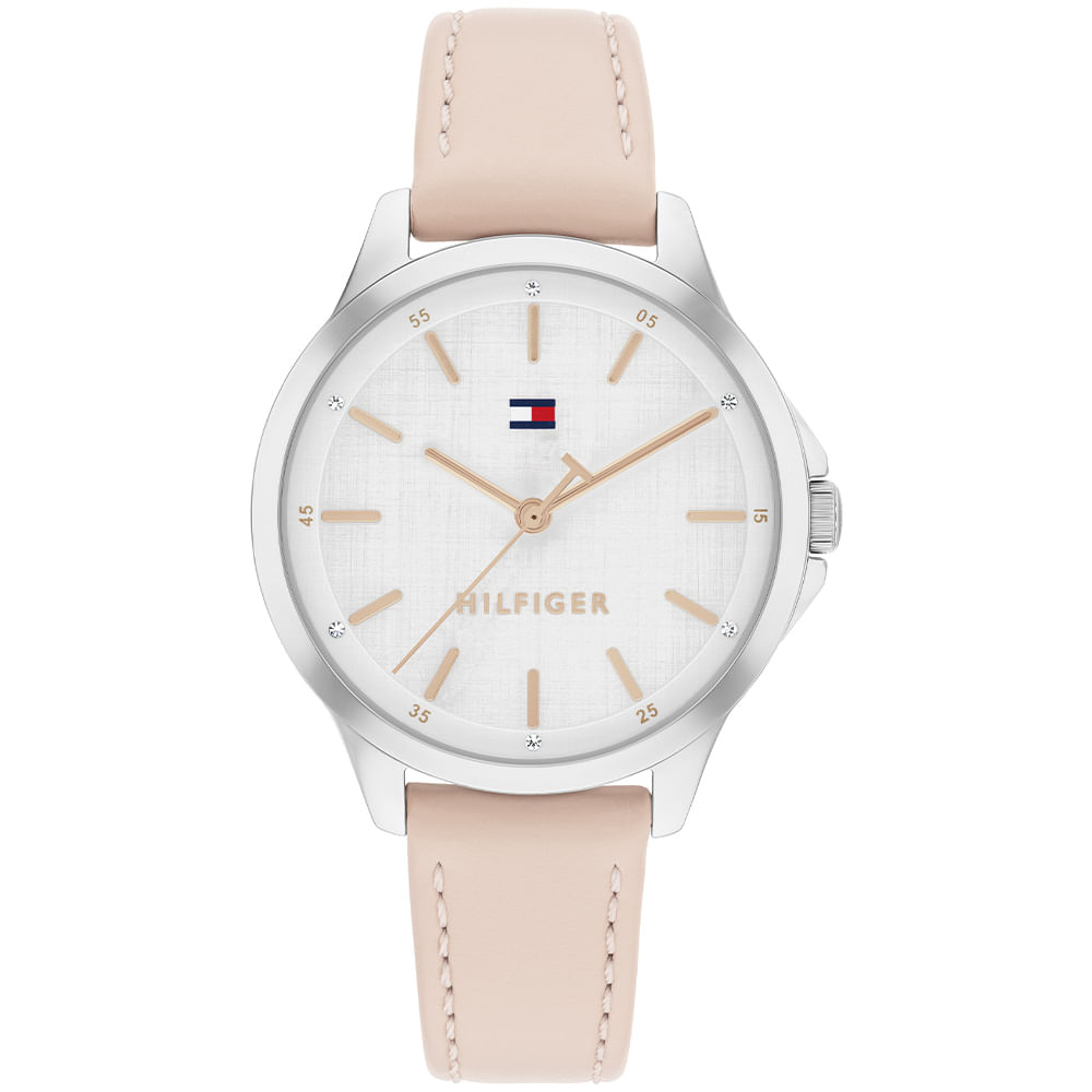 Relógio Tommy Hilfiger Chloe Feminino em Couro Rosa 1782865