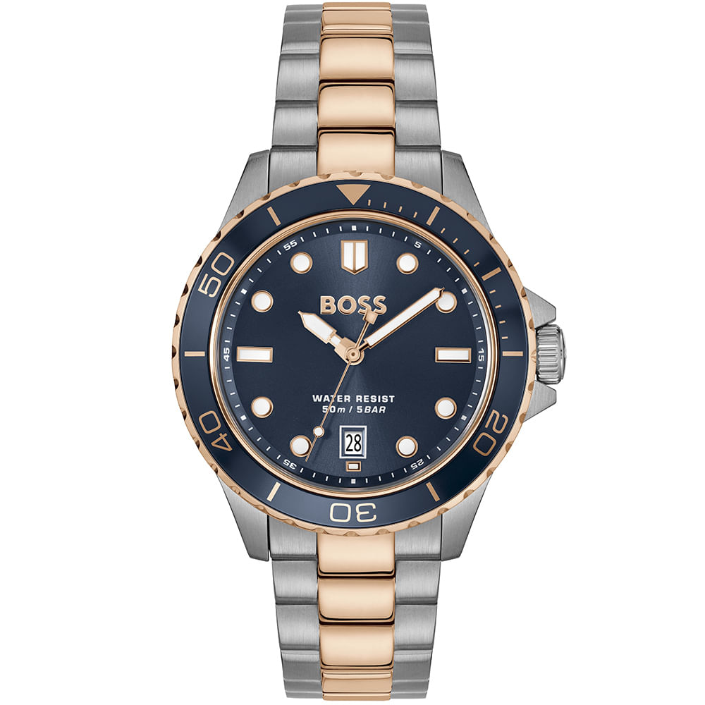 Relógio Hugo Boss Troper Sport Masculino em Aço Prateado 1514296