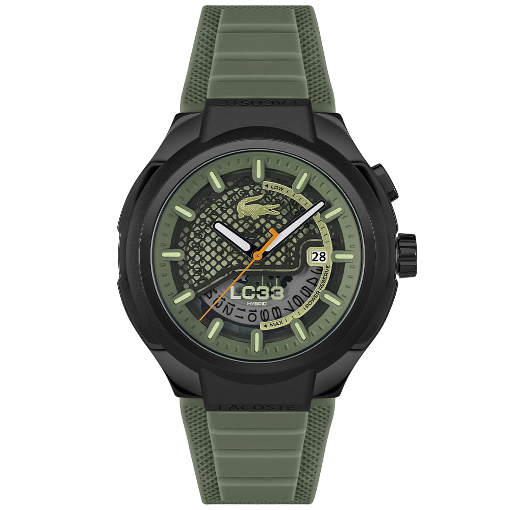 Relógio Lacoste Lc33 Hybrid Masculino em Borracha Verde 2011466