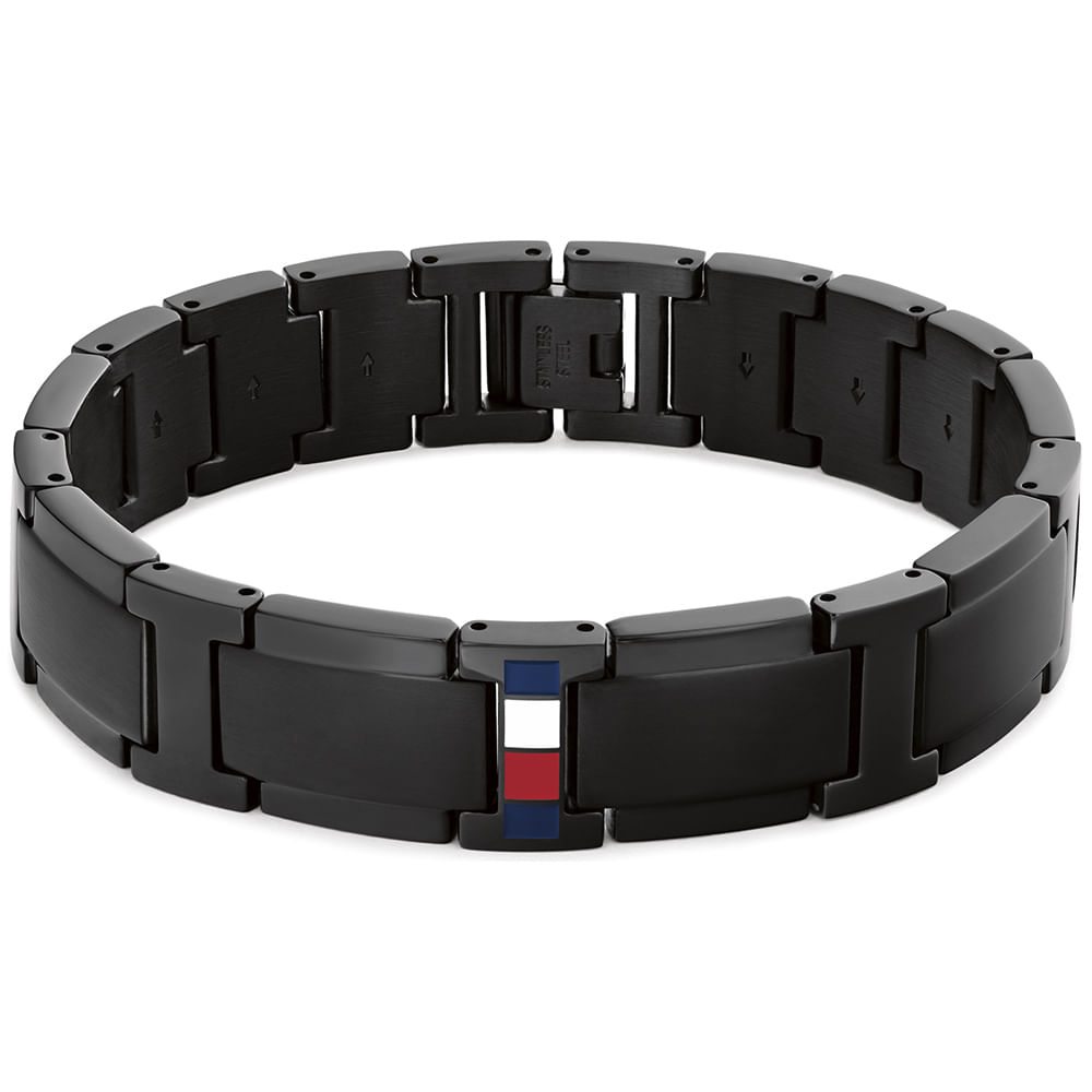 Pulseira Tommy Hilfiger Jameson Bracelet em Aço Preto 2790659