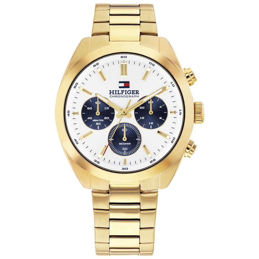 Relógio Tommy Hilfiger Hudson Masculino Aço Dourado 1710723