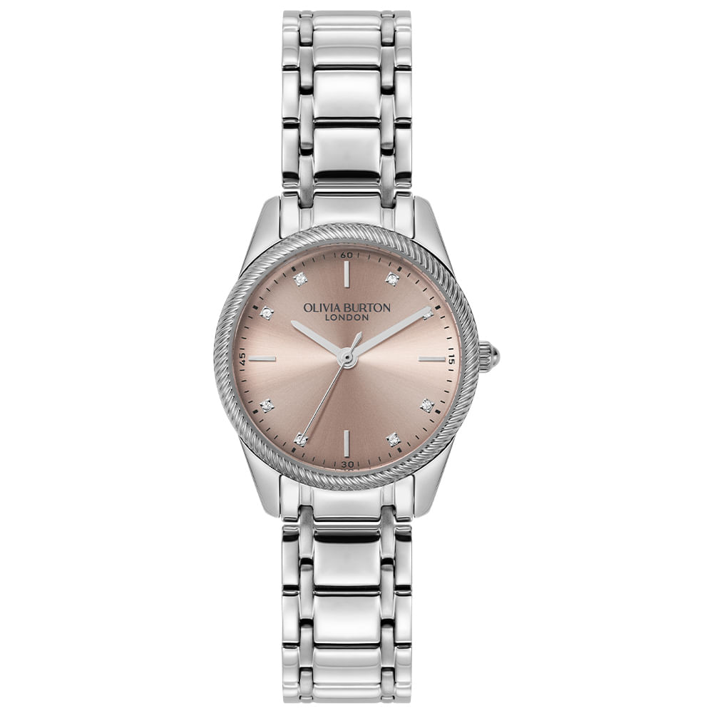 Relógio Olivia Burton Egerton Feminino em Aço Prateado 24000289