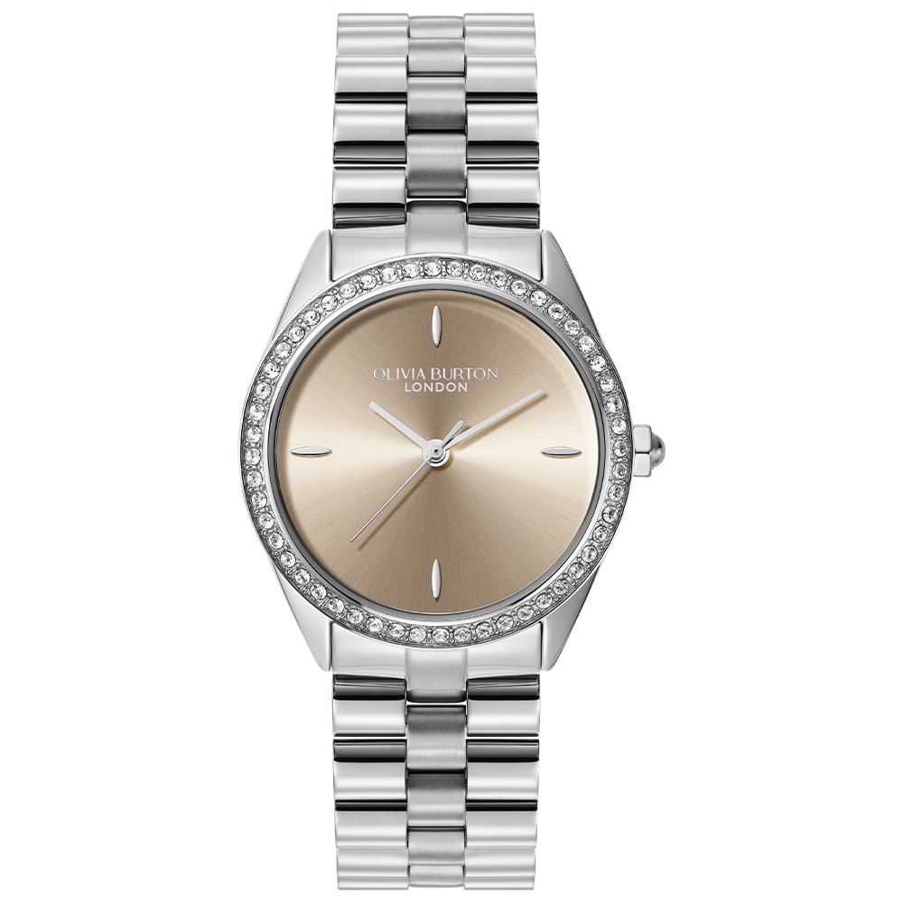 Relógio Olivia Burton Bejewelled Feminino em Aço Prateado 24000271
